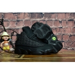 Wholesale Cheap Kids' Air Jordan 13 Retro Shoes Black Cat