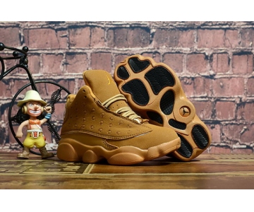 Wholesale Cheap Kids' Air Jordan 13 Retro Shoes Wheat/Tan