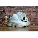 Wholesale Cheap Kids' Air Jordan 13 Retro Shoes White/Cool Grey