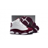 Wholesale Cheap Kids' Air Jordan 13 Retro Shoes White/Deep Red