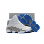 Wholesale Cheap Kids' Air Jordan 13 Retro Shoes White/Grey-UNC blue