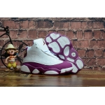 Wholesale Cheap Kids Air Jordan 13 Retro Shoes White/mtlc red bronze-bordeaux