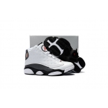 Wholesale Cheap Kids' Air Jordan 13 love and respect Shoes White/Grey-black