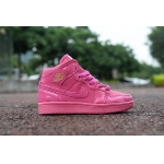 Wholesale Cheap Kids Air Jordan 1 Shoes Pink/gold