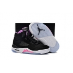 Wholesale Cheap Kids Air Jordan 5 Retro Shoes Black/Purple-White