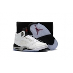 Wholesale Cheap Kids Air Jordan 5 White Cement White/Grey Cement-Red