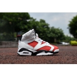 Wholesale Cheap Kids Air Jordan 6 VI Carmine White/red-black