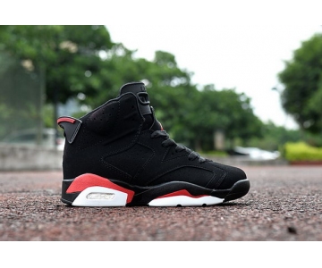 Wholesale Cheap Kids Air Jordan 6 VI Infrared Black/Red