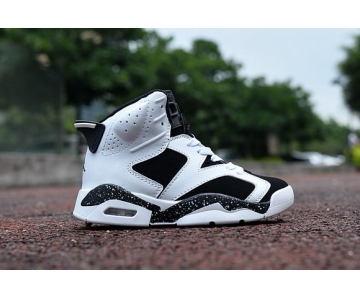 Wholesale Cheap Kids Air Jordan 6 VI Oreo White/Black