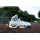 Wholesale Cheap Kids Air Jordan 6 VI Shoes White/Multi color