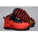 Wholesale Cheap Air Jordan 10 Retro Kids Shoes Red/black