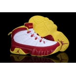 Wholesale Cheap Kid Air Jordan 9 Retro Shoes Red/White/Yellow