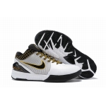 Wholesale Cheap Nike Kobe 4 Shoes White Black Yellow