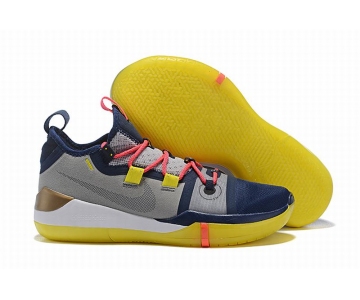 Wholesale Cheap Nike Kobe AD EP Shoes Grey Blue Yellow