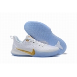 Wholesale Cheap Nike Kobe Mamba Focus 5 Shoes White Gold