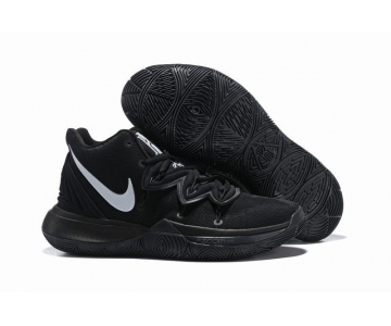 Wholesale Cheap Nike Kyire 5 All Black White-logo