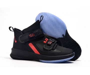 Wholesale Cheap Nike Lebron James Soldier 13 Shoes Black Red