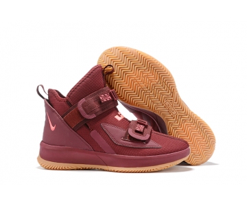 Wholesale Cheap Nike Lebron James Soldier 13 Shoes Wine Red