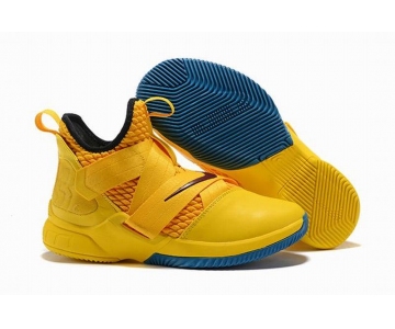 Wholesale Cheap Nike Lebron James Soldier 12 Shoes Knight Yellow