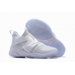 Wholesale Cheap Nike Lebron James Soldier 12 Shoes Pure White