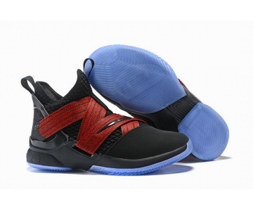 Wholesale Cheap Nike Lebron James Soldier 12 Shoes Red Black