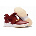 Wholesale Cheap Nike Lebron James Soldier 12 Shoes Wine Red White