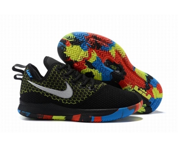 Wholesale Cheap Nike Lebron James Witness 3 Shoes Black Colorful