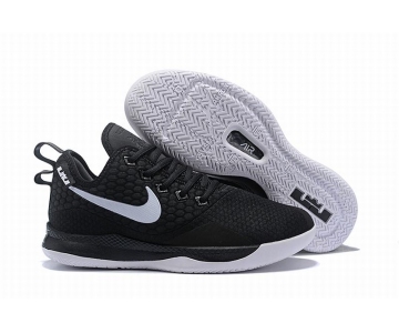 Wholesale Cheap Nike Lebron James Witness 3 Shoes Black White