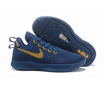 Wholesale Cheap Nike Lebron James Witness 3 Shoes Navy Gold