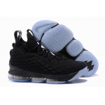 Wholesale Cheap Nike Lebron James 15 Air Cushion Shoes All Black