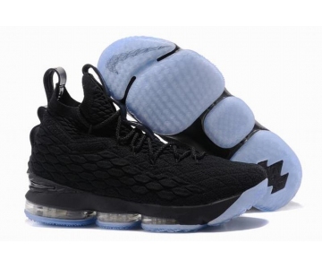 Wholesale Cheap Nike Lebron James 15 Air Cushion Shoes All Black