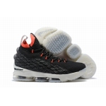 Wholesale Cheap Nike Lebron James 15 Air Cushion Shoes Black Orange