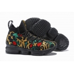 Wholesale Cheap Nike Lebron James 15 Air Cushion Shoes Flowers and Plants Black