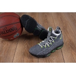 Wholesale Cheap Nike Lebron James 15 Air Cushion Shoes Grey Green