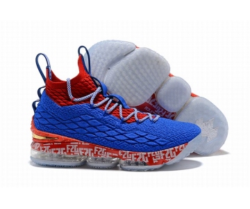 Wholesale Cheap Nike Lebron James 15 Air Cushion Shoes Sapphire Red