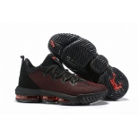 Wholesale Cheap Nike Lebron James 16 Air Cushion Low Shoes Black Red