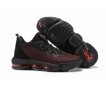 Wholesale Cheap Nike Lebron James 16 Air Cushion Low Shoes Black Red