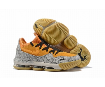 Wholesale Cheap Nike Lebron James 16 Air Cushion Low Shoes Orange Spot