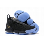 Wholesale Cheap Nike Lebron James 16 Air Cushion Shoes Black Golde