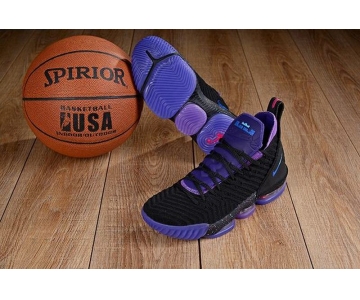 Wholesale Cheap Nike Lebron James 16 Air Cushion Shoes Black Purple