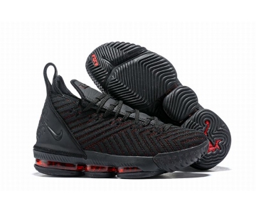 Wholesale Cheap Nike Lebron James 16 Air Cushion Shoes Black Red