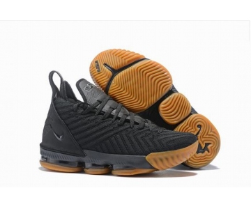 Wholesale Cheap Nike Lebron James 16 Air Cushion Shoes Black Rubber