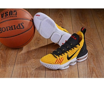 Wholesale Cheap Nike Lebron James 16 Air Cushion Shoes Bruce Lee Yellow Black