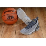 Wholesale Cheap Nike Lebron James 16 Air Cushion Shoes Grey Gold