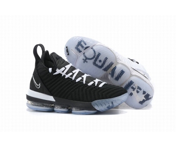 Wholesale Cheap Nike Lebron James 16 Air Cushion Shoes Left White Right Black