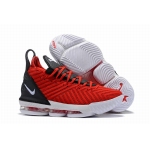 Wholesale Cheap Nike Lebron James 16 Air Cushion Shoes Red Black White-logo