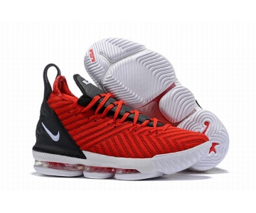 Wholesale Cheap Nike Lebron James 16 Air Cushion Shoes Red Black White-logo