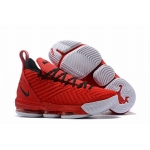 Wholesale Cheap Nike Lebron James 16 Air Cushion Shoes Red White Black-logo