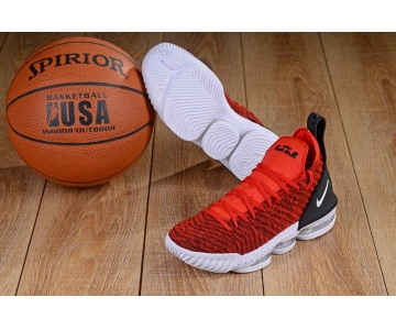 Wholesale Cheap Nike Lebron James 16 Air Cushion Shoes Red White-logo