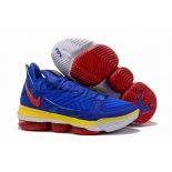 Wholesale Cheap Nike Lebron James 16 Air Cushion Shoes Superman Blue